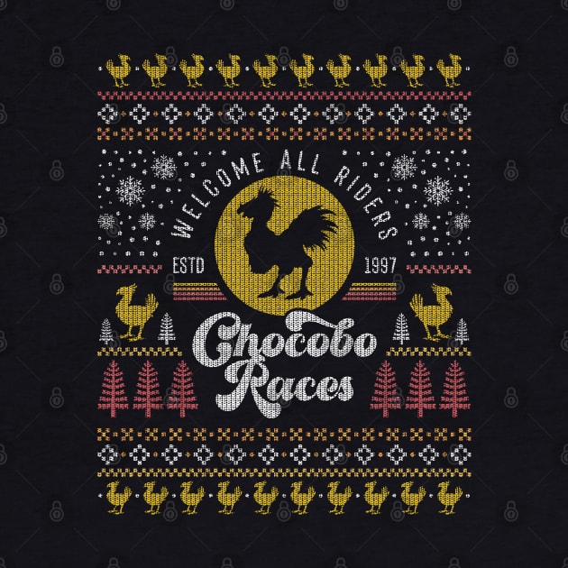 Chocobo Races Ugly Sweater by Lagelantee